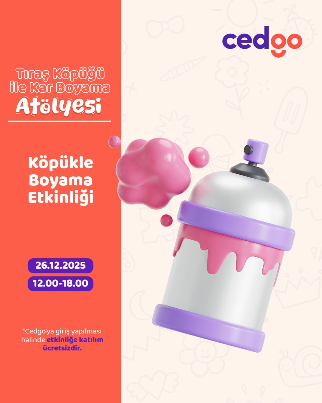 CEDGO "KÖPÜKLE BOYAMA ETKİNLİĞİ"